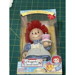 raggety ann birthday porcelain doll new in box